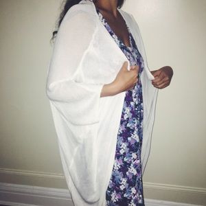 White Knit Cardigan